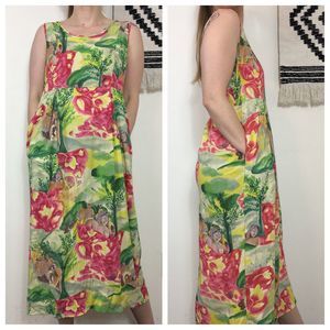 Jams World Maxi Dress Hawaiian Gaughan Sleevless